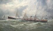 George Parker Greenwood White Star Liner Adriatic oil painting artist